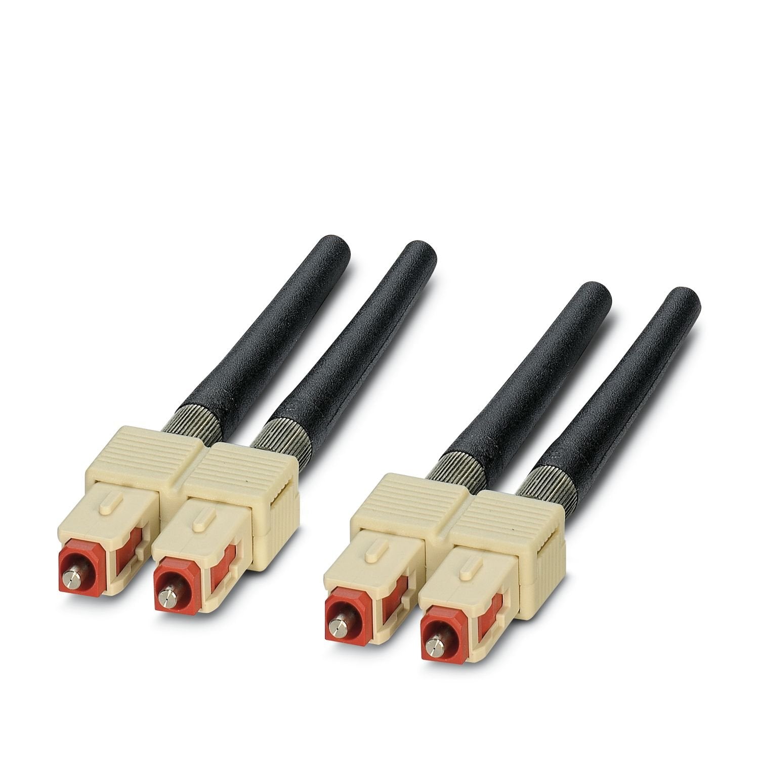 FO connectors, degree of protection: IP20, number of positions: 2, MM, cable outlet: straight