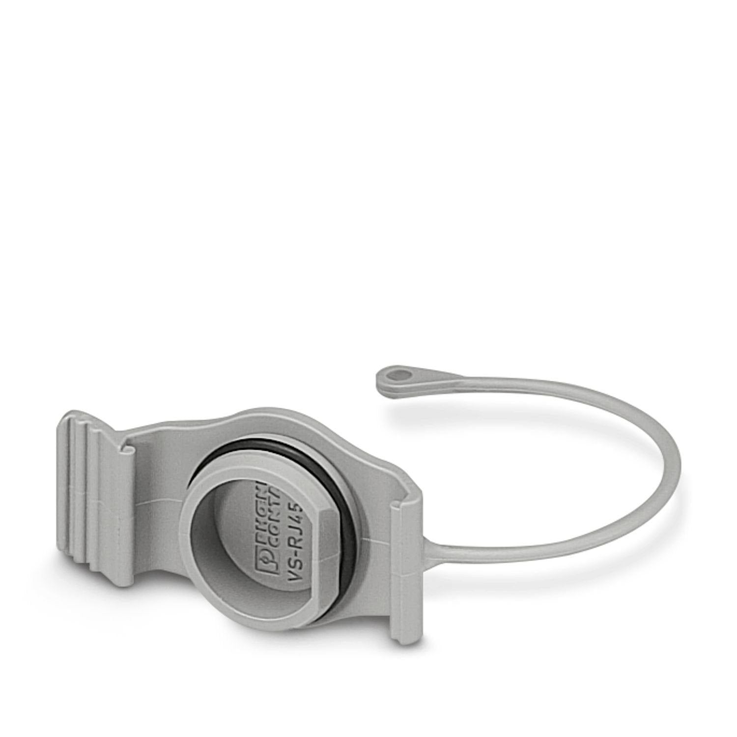 Protective cover, IP67, flat design, to cover the contact insert in the panel mounting frame, color: gray