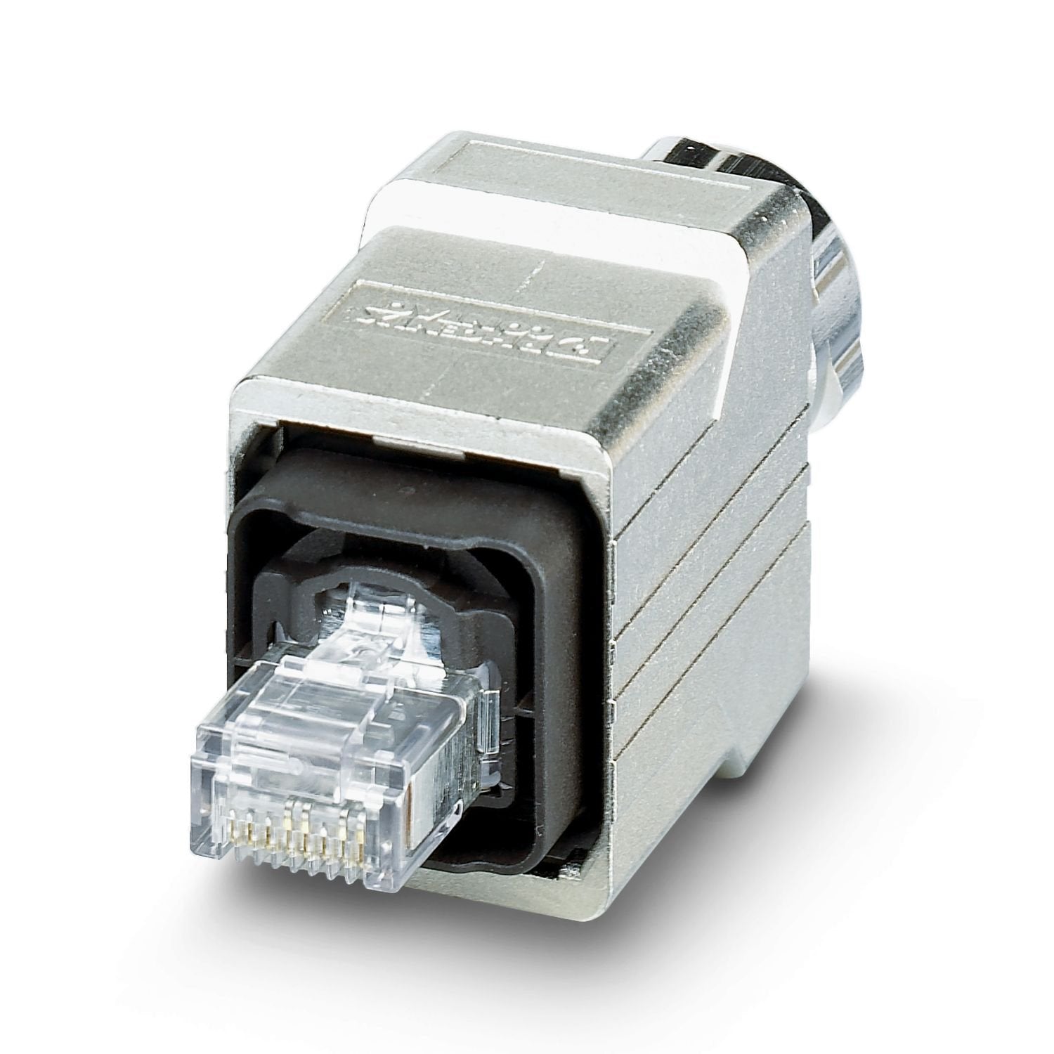RJ45 connector, degree of protection: IP65/IP67, number of positions: 4, 100 Mbps, CAT5 (IEC 11801:2002), material: Metal, connection method: IDC fast connection, connection cross section: AWG 26- 22, cable outlet: straight, color: silver, PROFINET