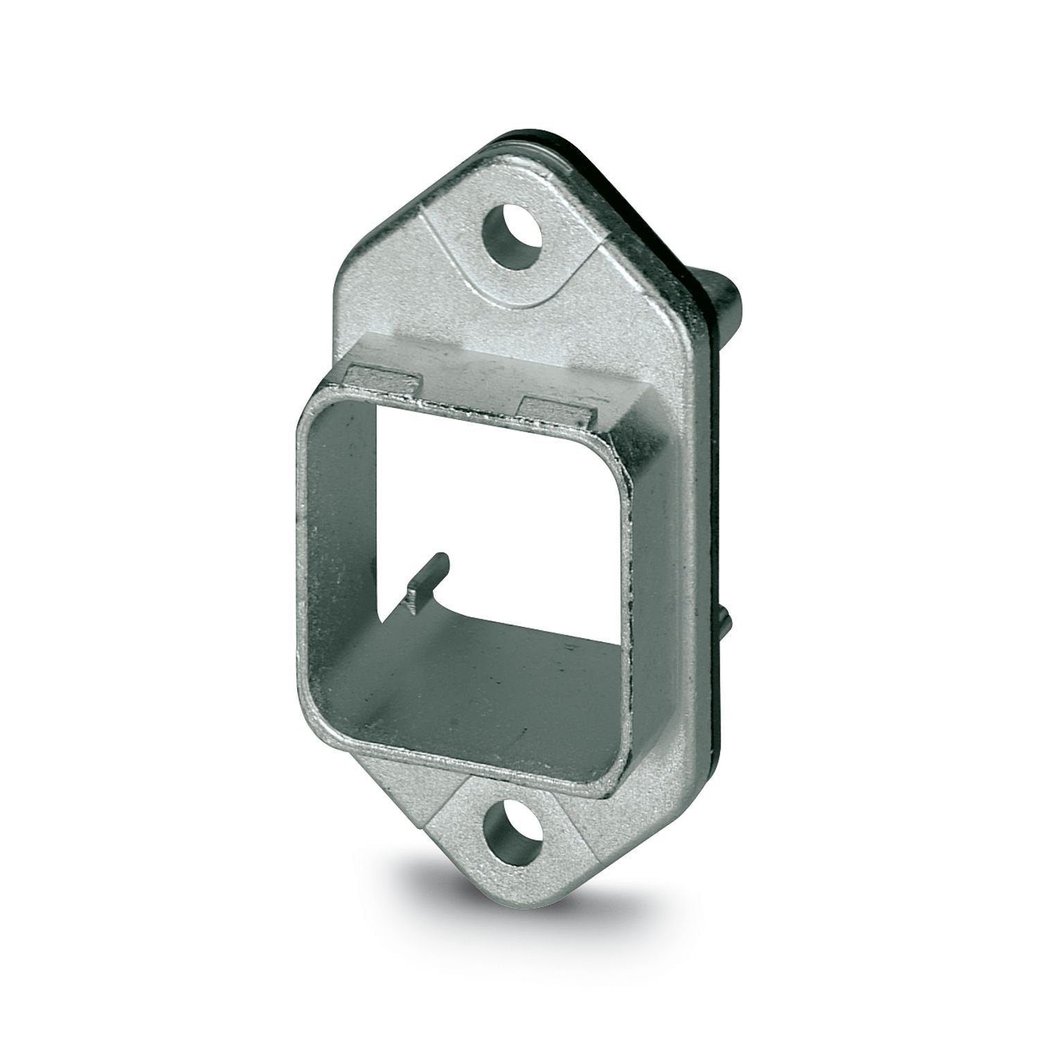 RJ45 panel mounting frame, IP67, for push-pull interlocking, metal, for PCB connection, for square panel cutout, with grommet, without mounting screws