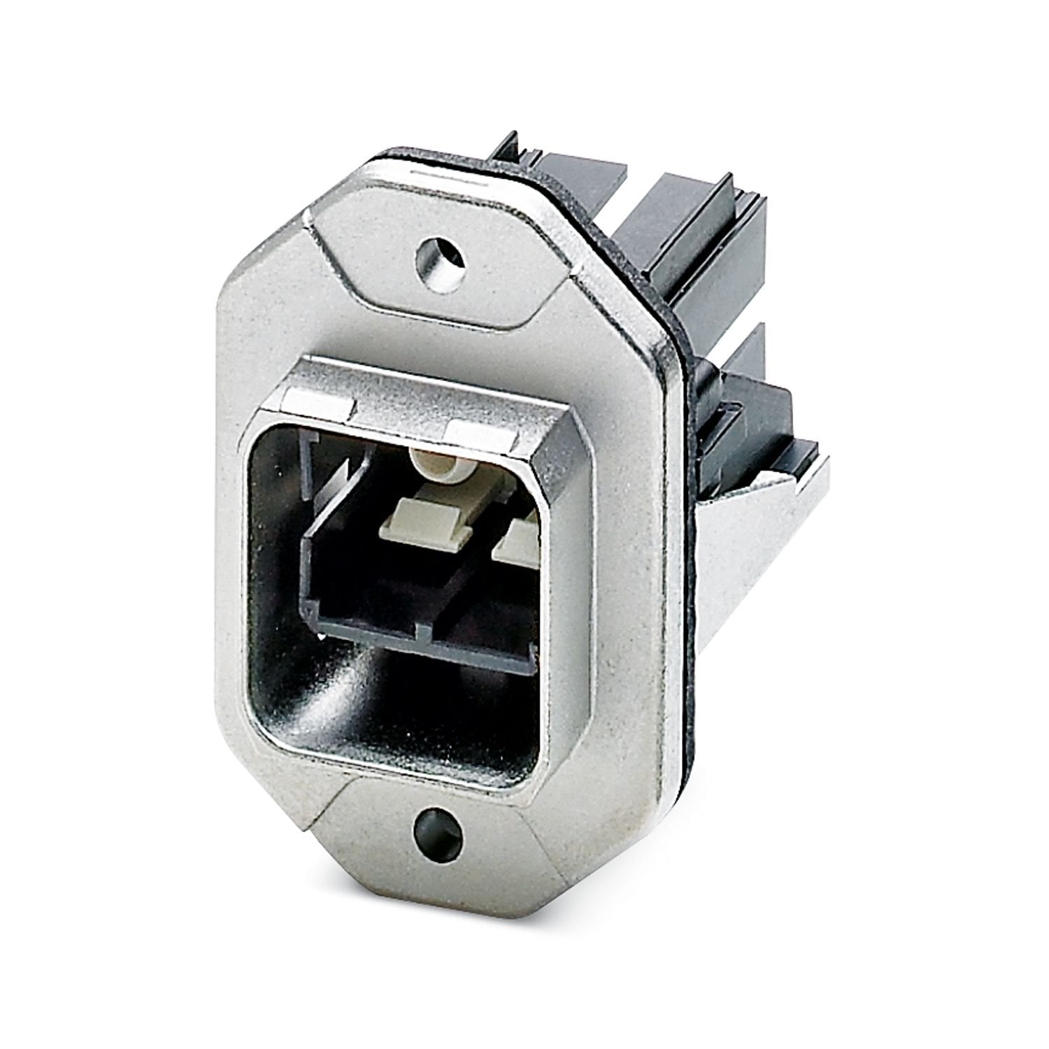 SC-RJ panel mounting frame, IP67, for push-pull interlocking, metal, with Freenet system, for rectangular mounting cutout, with seal and SC-RJ coupling (for POF, PCF, and GOF), without mounting screws