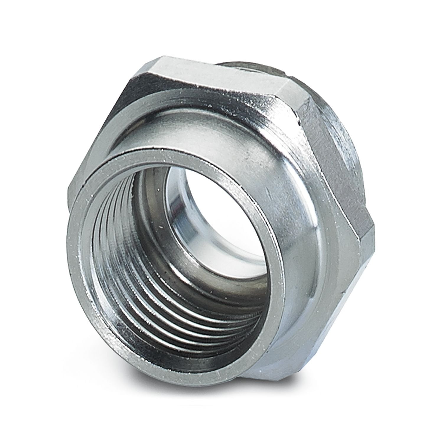 M8 female connector, front mounting SMD with M10 screw fastening