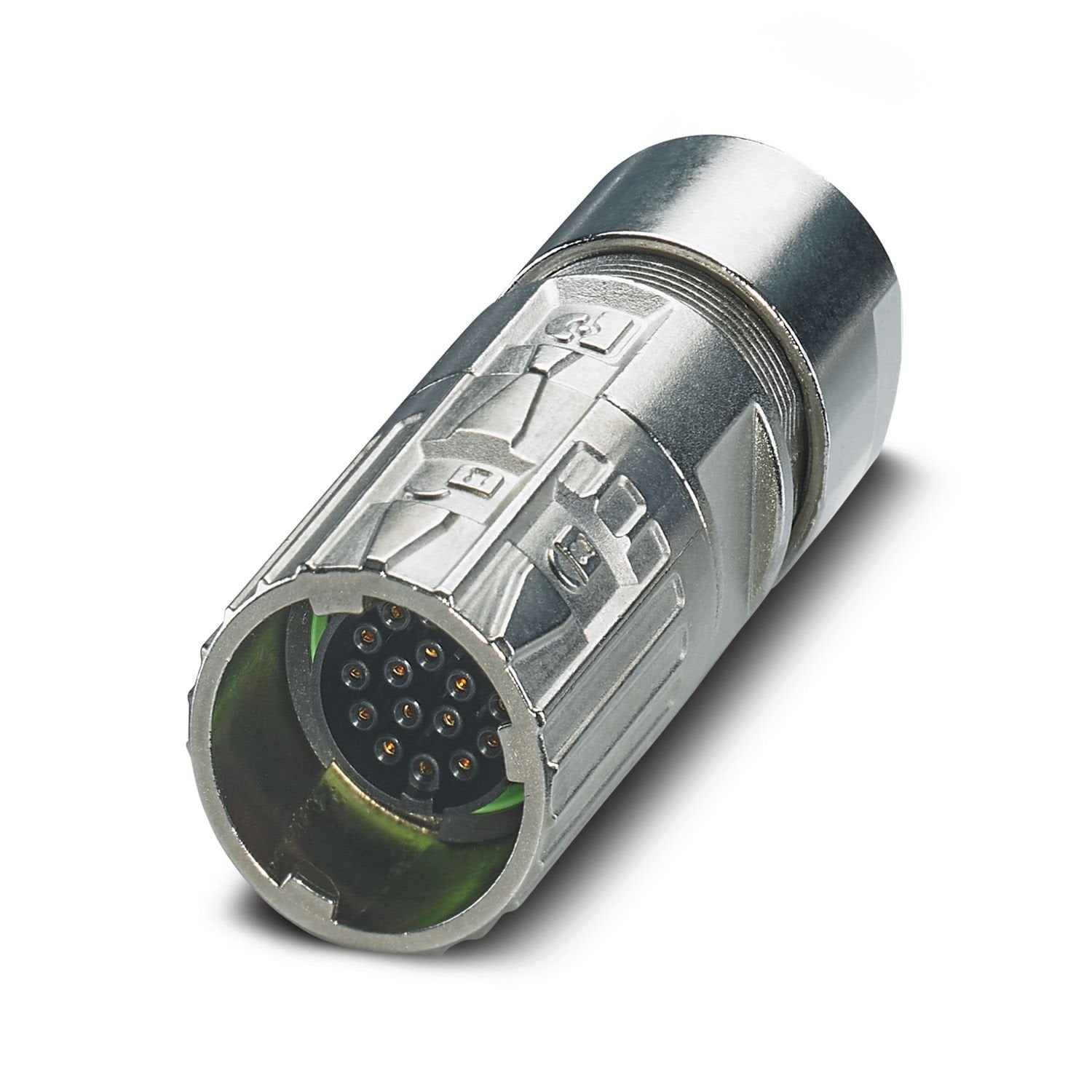M17, Cable connector, series: M17 PRO, straight, shielded: yes, ONECLICK fast locking system, No. of pos.: 17, contact connection type: Socket, Crimp connection, cable diameter range: 3.5 mm ... 6.5 mm, Item is lead-free in accordance with RoHS II without Exemption 6c (Pb < 0.1 %)