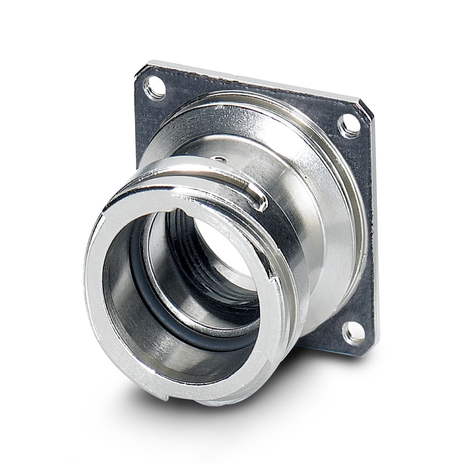 Housing for circular connector, series: TU, straight, Bayonet locking, M23, number of positions: 12, contact connection type: Socket, Crimp connection, Flat gasket, shielded: yes, panel thickness max.: 2.5 mm, this item is expected to be lead-free from Q1 2027 in accordance with RoHS II without exception 6c (Pb < 0.1%), a lead-free alternative is possible on request in advance. This product is in the process of being discontinued. This product must no longer be considered for new projects. Please contact yo