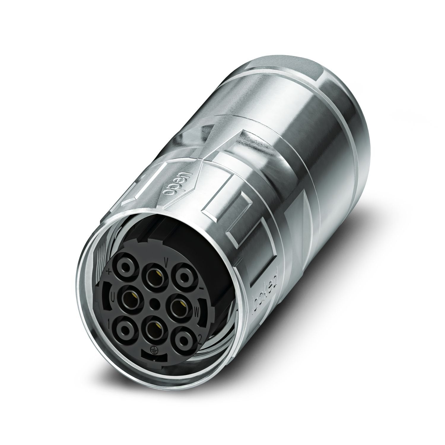 Cable connector, straight, SPEEDCON, M40, number of positions: 2+3+PE, contact connection type: Socket, shielded: yes, degree of protection: IP67, cable diameter range: 20.5 mm ... 26.5 mm, number of positions: 6, connection method: Crimp connection, series: SM, this item is expected to be lead-free from Q4 2025 in accordance with RoHS II without exception 6c (Pb < 0.1%), a lead-free alternative is possible on request in advance