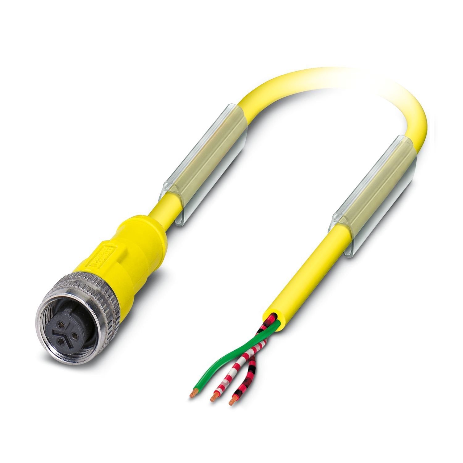 Sensor/actuator cable, 3-position, free cable end, on Socket straight 1/2"-20UNF, coding: C, cable length: Free input (0.2 ... 40.0 m)