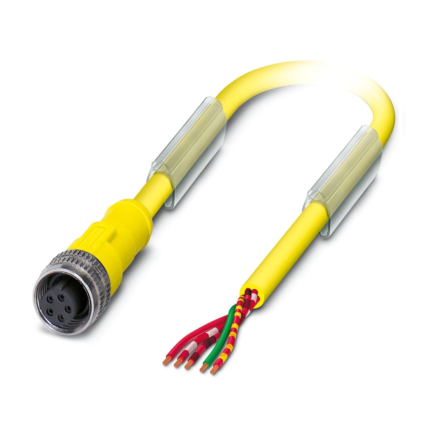 Sensor/actuator cable, 5-position, free cable end, on Socket straight 1/2"-20UNF, coding: C, cable length: Free input (0.2 ... 40.0 m)