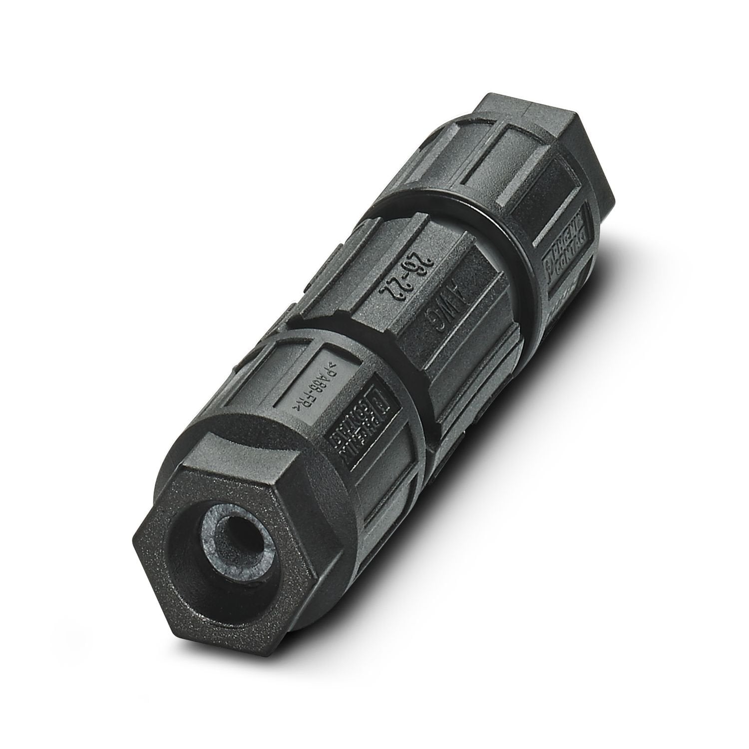 Conductor connector, connection method: IDC connection, 0.34 mm 2 ... 0.75 mm 2 , 250 V, 9 A, black, coding: no, external cable diameter: 4 mm ... 8 mm