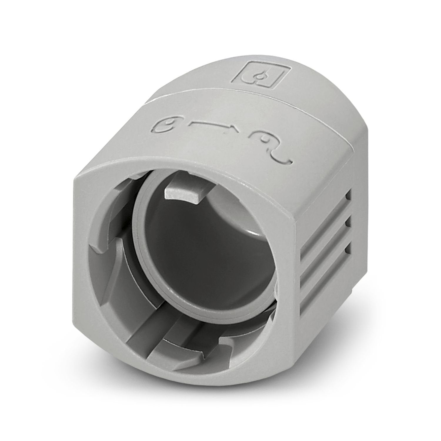 Protective cap, IPD, with locking element, IP66, IP68, IP69K, width: 26 mm, color: gray, for IPD P 3P2,5..., IPD W 3P2,5..., IPD H 3P2,5..., IPD Y 3P2,5