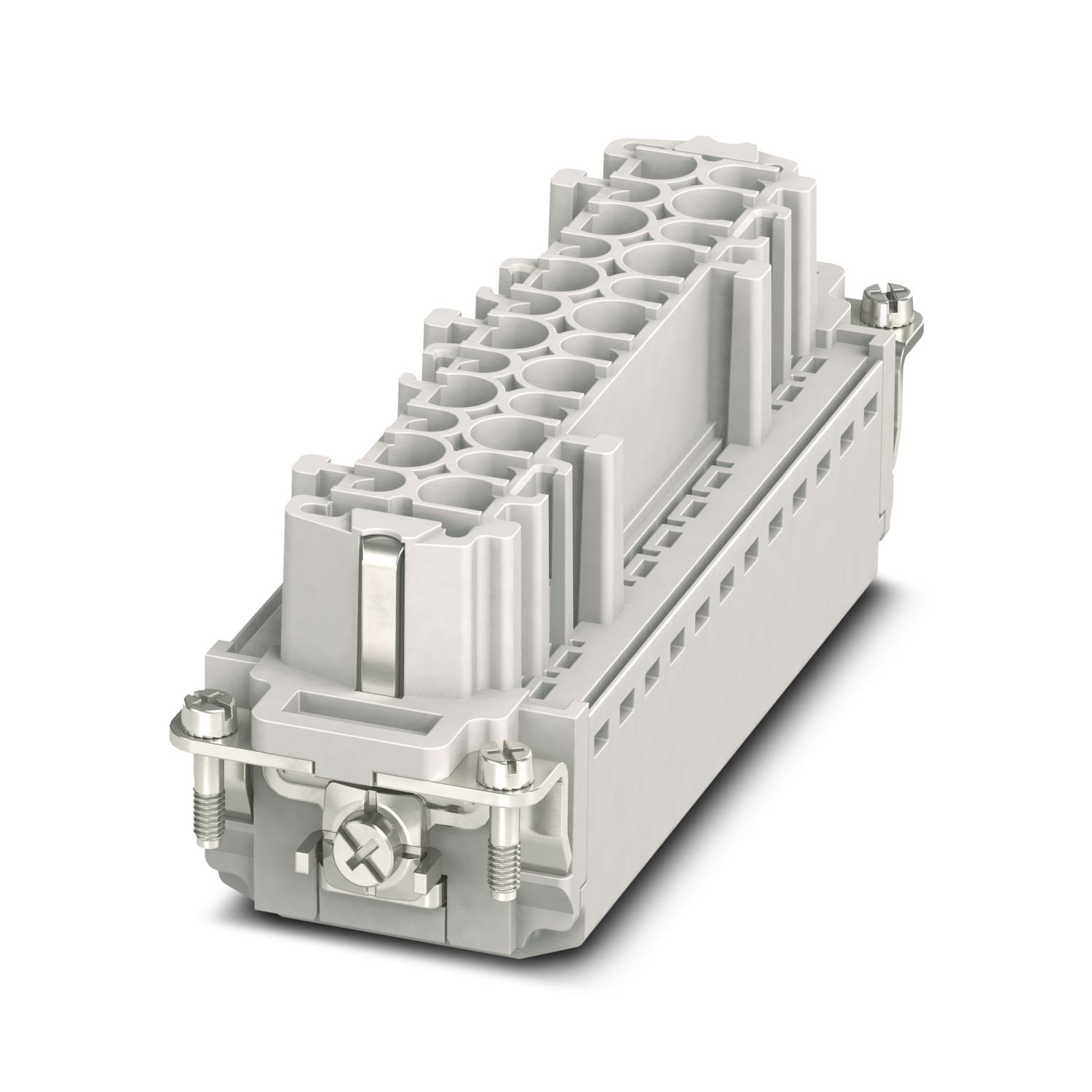 Contact insert, number of positions: 24+PE, size: B24, number of connections per position: 1, Socket, Push-in connection, 500 V, 16 A, 0.14 mm 2 ... 2.5 mm 2 , application: Power