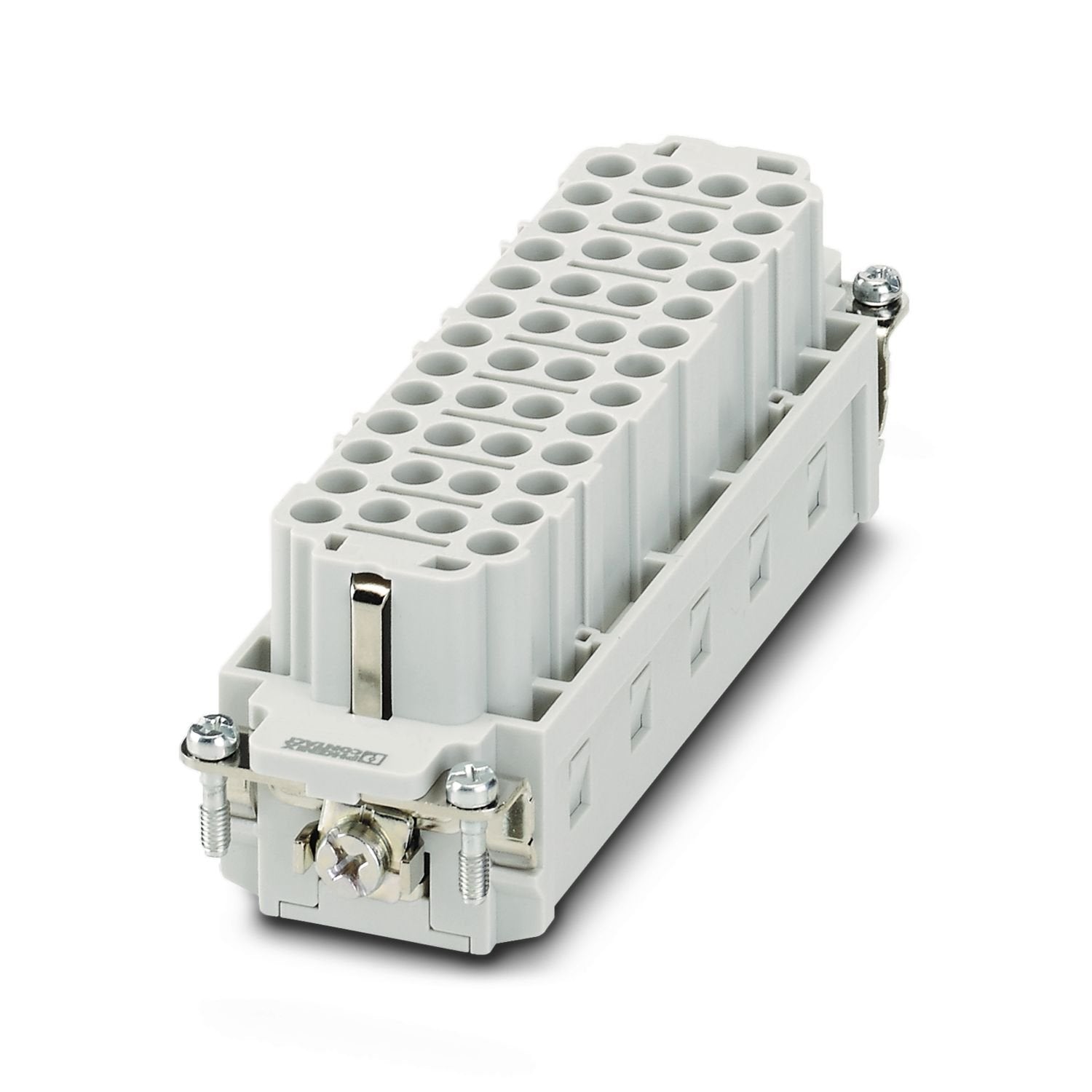 Contact insert, number of positions: 46+PE, size: B24, power contacts: 46, control contacts: 0, number of connections per position: 1, Socket, Push-in connection, 500 V, 16 A, 0.5 mm 2 ... 2.5 mm 2 , application: Power