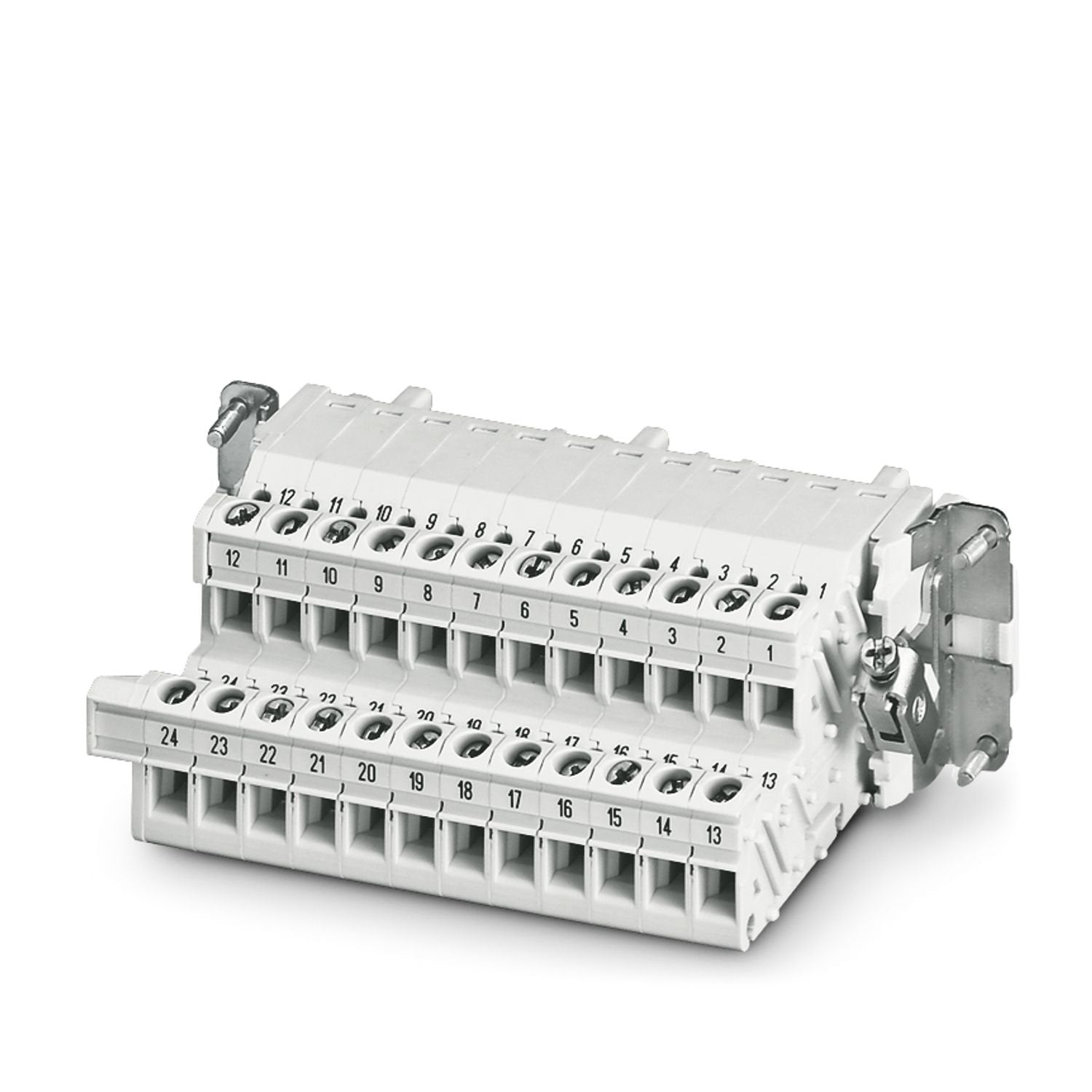 HEAVYCON terminal adapter, socket insert, B24 series, 24-pos., for the left control cabinet panel, screw connection