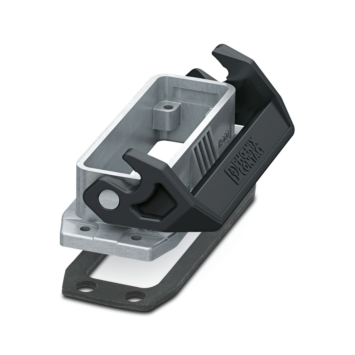 Panel mounting base D25, with single locking latch, material: Die-cast aluminum, salt water resistant, height: 26 mm, cable gland: none, Standard