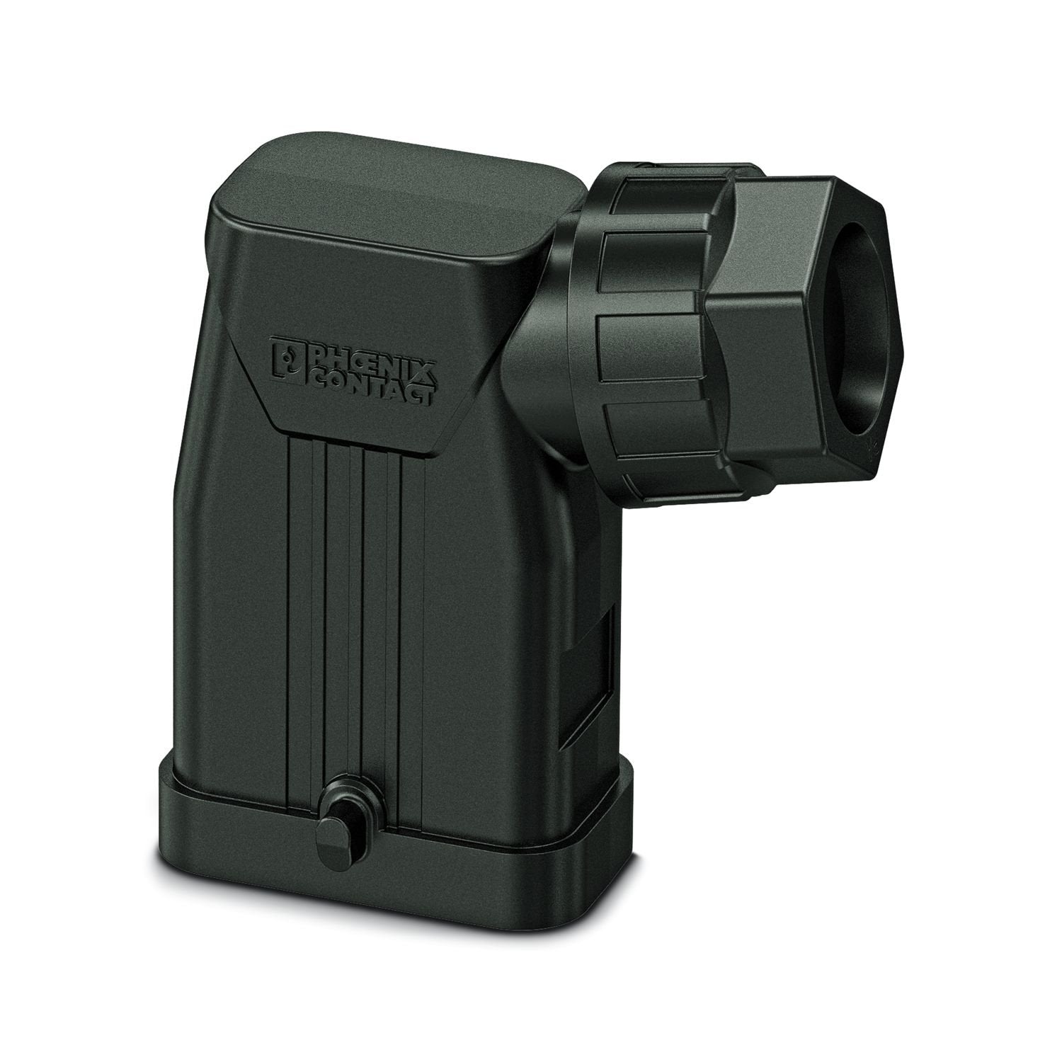 Sleeve housing COM, for single locking latch, material: PA, cable outlets: 1, lateral, 1x M25, height: 84 mm, cable gland: with, Standard