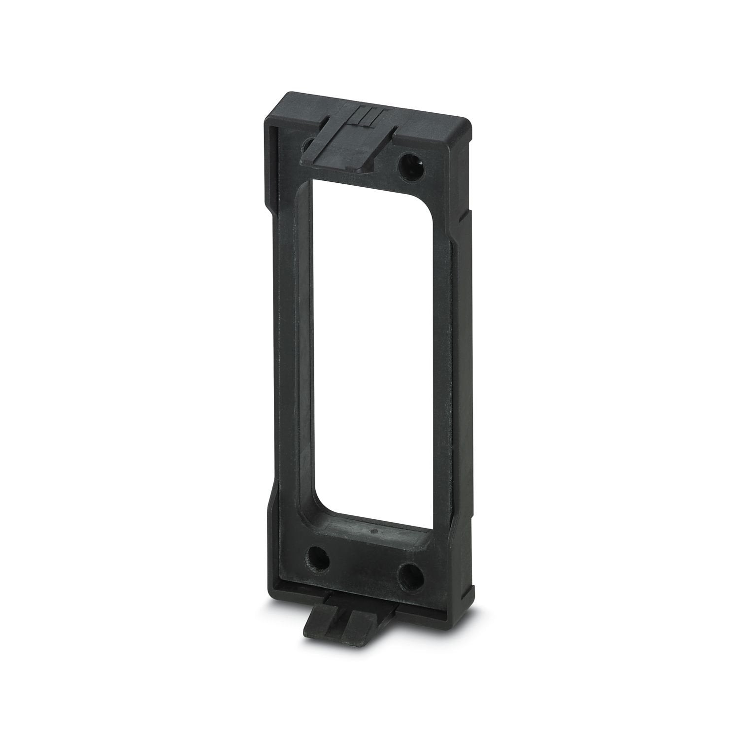 Snap-on frame, design: B24, material: PA (halogen-free), color: black, length: 155 mm, width: 64 mm, height: 39 mm