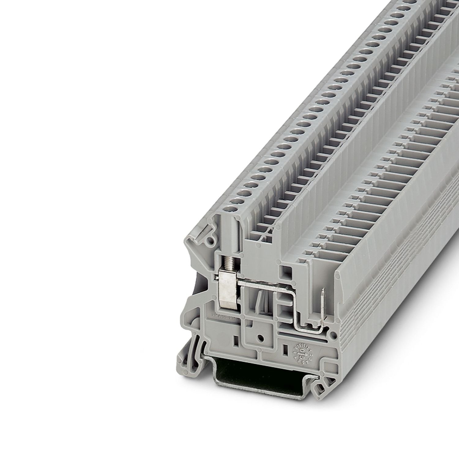 Feed-through terminal block, nom. voltage: 500 V, nominal current: 24 A, number of connections: 2, connection method: Screw/plug-in connection, Rated cross section: 2.5 mm 2 , cross section: 0.14 mm 2 - 4 mm 2 , mounting type: NS 35/7,5, NS 35/15, color: gray