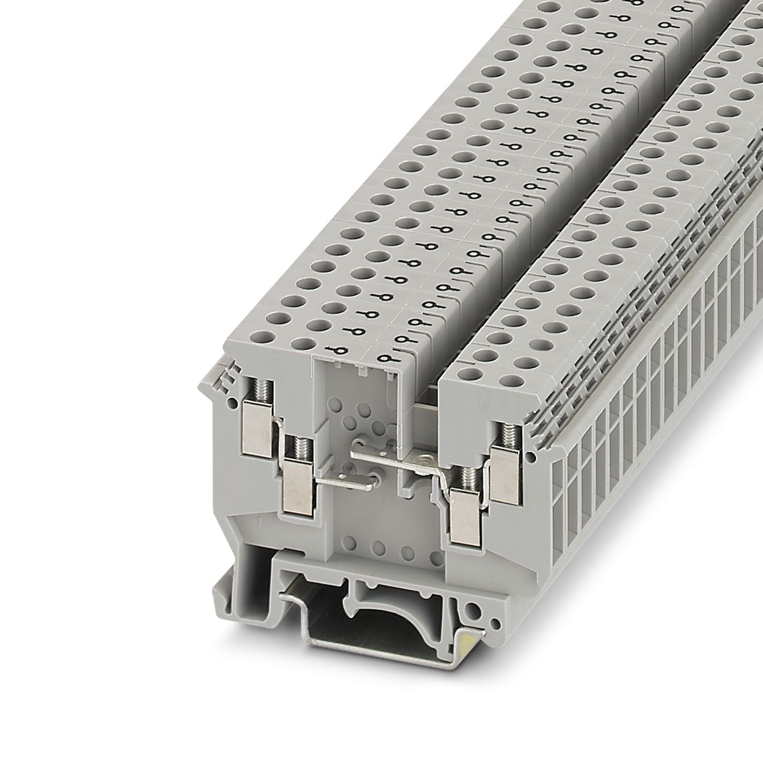 Component terminal block, for installing components that can be individually selected, nom. voltage: 630 V, nominal current: 32 A, number of connections: 4, connection method: Screw connection, Rated cross section: 4 mm 2 , 1 level, cross section: 0.2 mm 2 - 6 mm 2 , mounting type: NS 35/7,5, NS 35/15, NS 32, color: gray