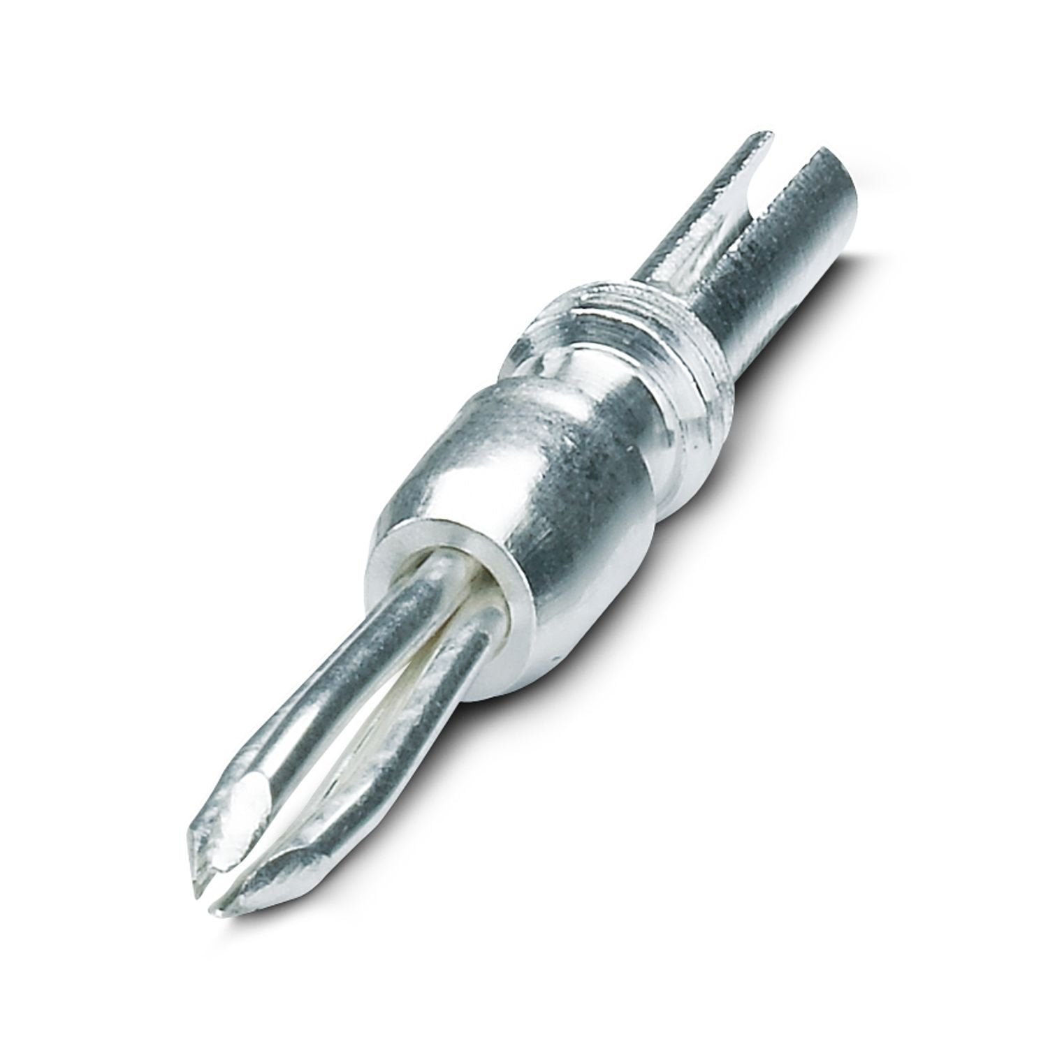 Test plug, with solder connection up to 1 mm 2 conductor cross-section, number of positions: 1, color: gray