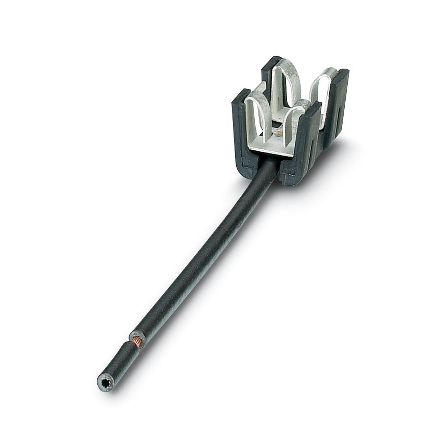 Shield connection clamp, nom. voltage: 300 V, color: black