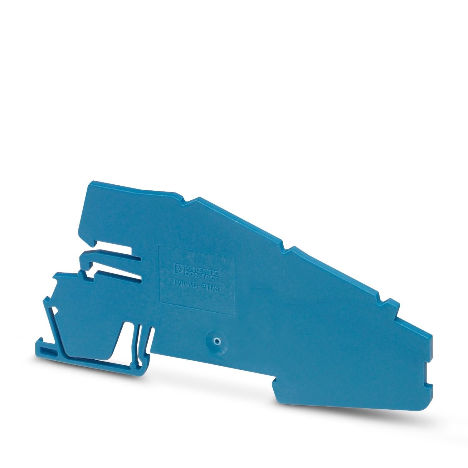 Support bracket, Bracket for busbars, set every 20 cm, depth: 46 mm, width: 2.2 mm, height: 116 mm, number of positions: 1, color: blue