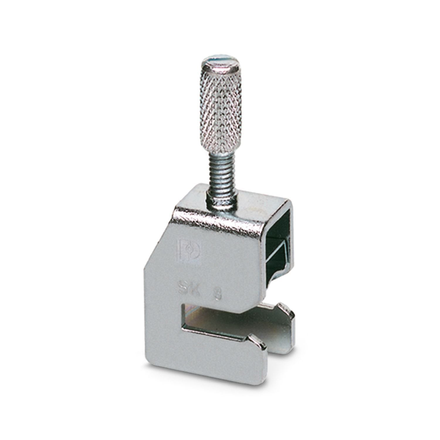 Shield connection clamp, for shield on busbars, contact resistance < 1 mΩ