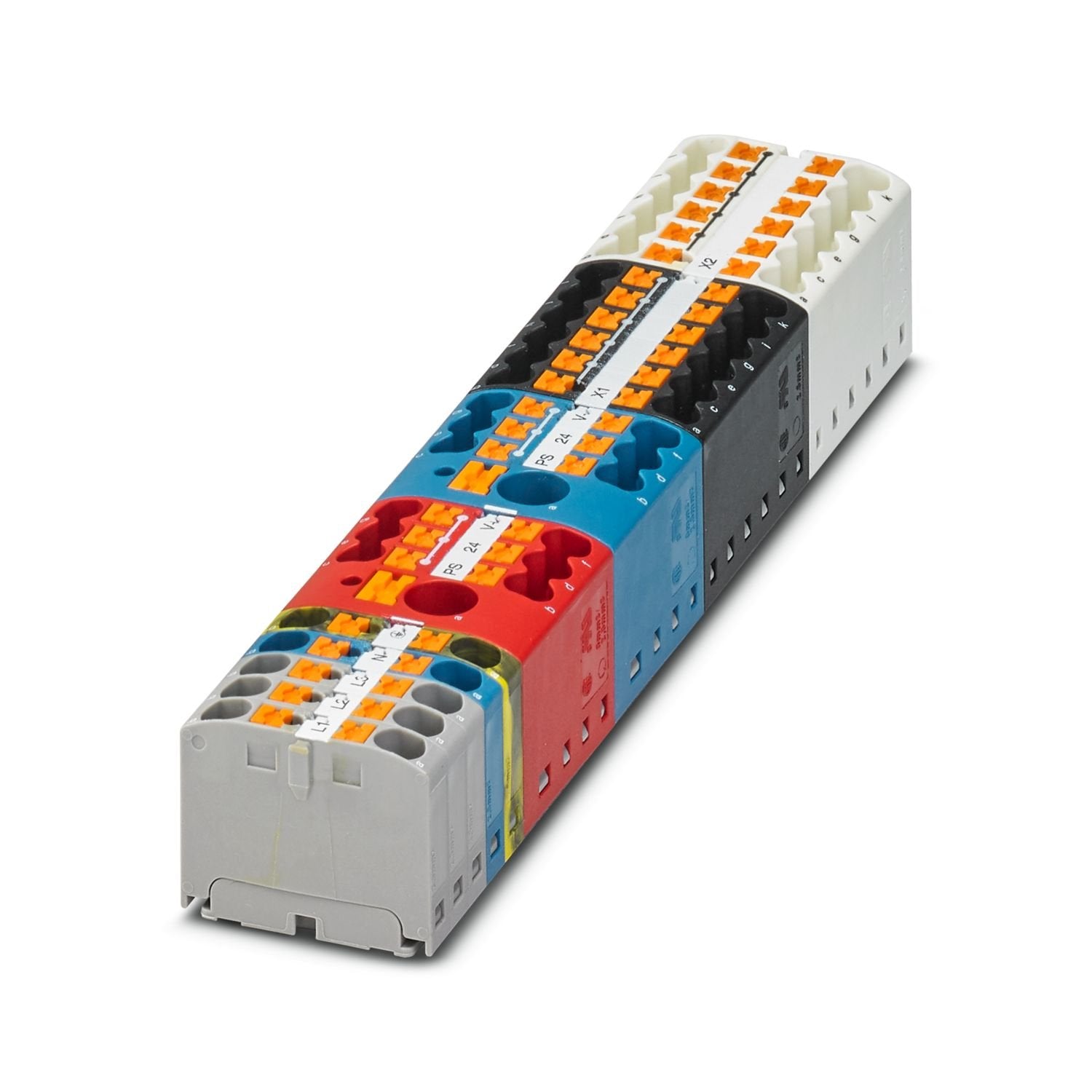 Distribution block, configurable, connection method: Push-in connection