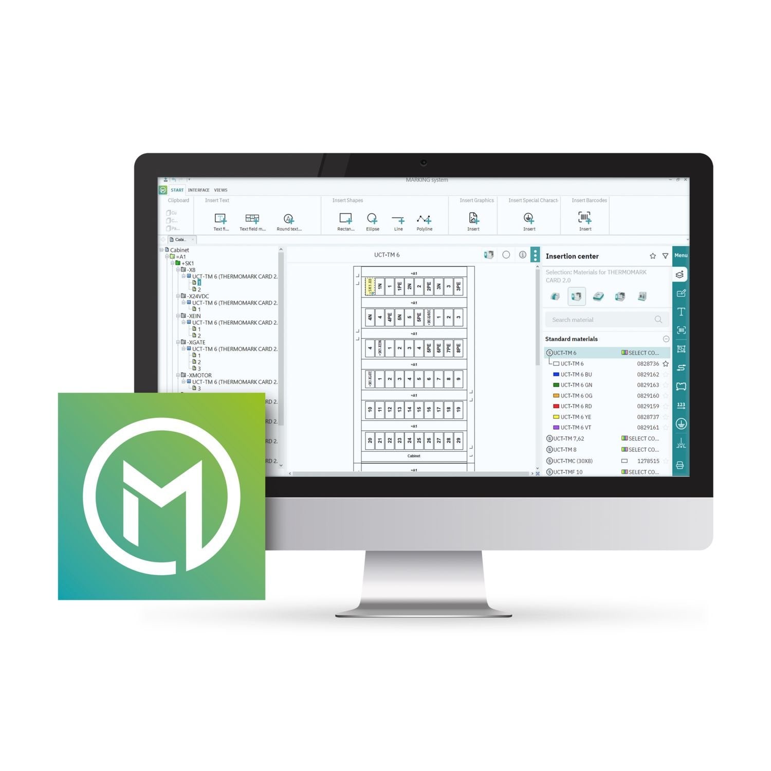 Create marking files easily and conveniently on your laptop or desktop PC. All Phoenix Contact marking systems as well as standard office printers can be controlled via the software. The software is available for download.