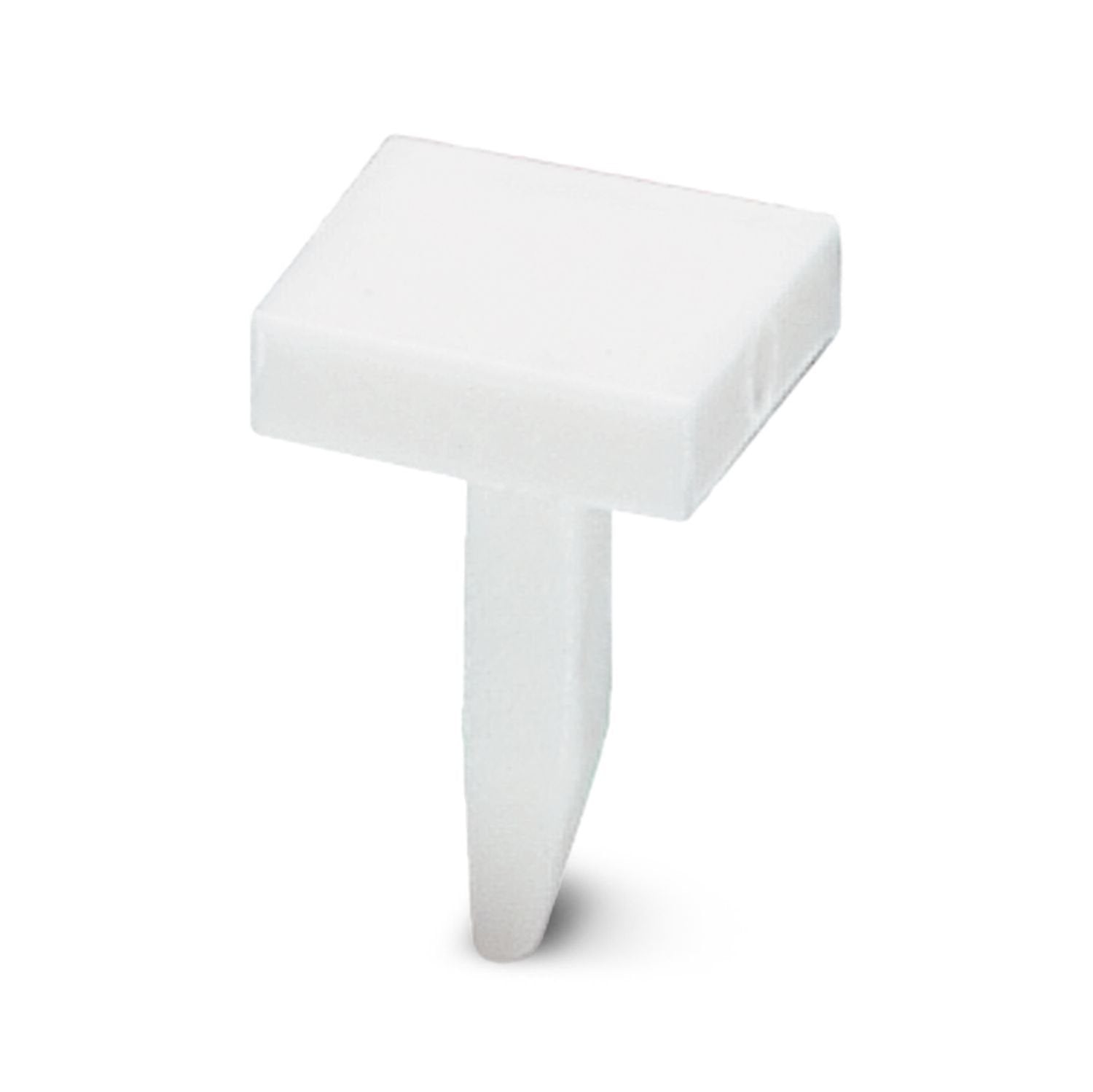 Marker for terminal blocks, Stud, white, unmarked, can be labeled with: Marker pen, mounting type: plug in, for terminal block width: 4.2 mm, Number of individual labels: 1, text field height: 4 mm, text field width: 4 mm