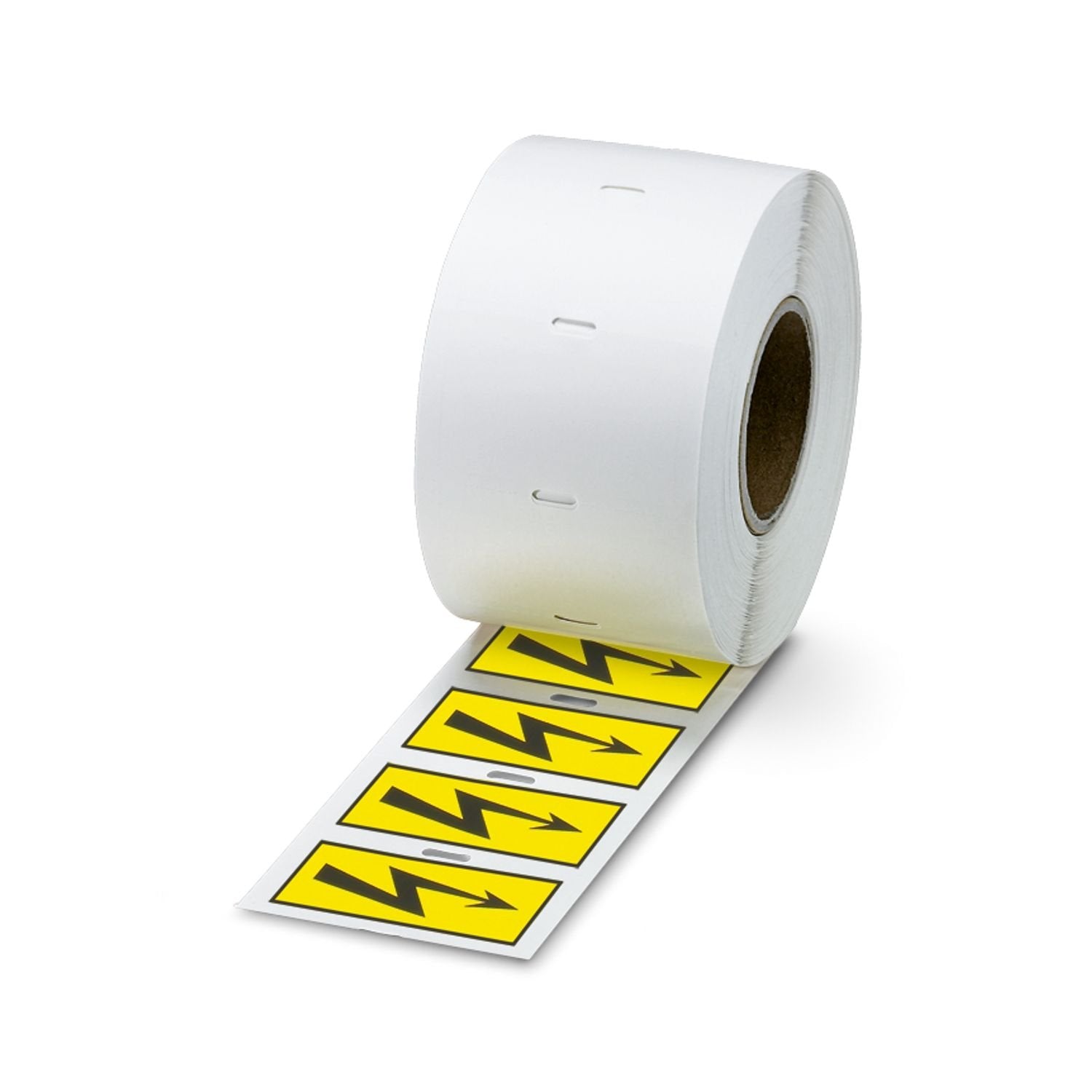 Label, yellow/black, labeled, can be labeled with: THERMOMARK ROLL 2.0, THERMOMARK ROLL, THERMOMARK ROLL X1, THERMOMARK ROLLMASTER 300/600, THERMOMARK X1.2: pre-printed, mounting type: adhesive, text field height: 25 mm, text field width: 51 mm