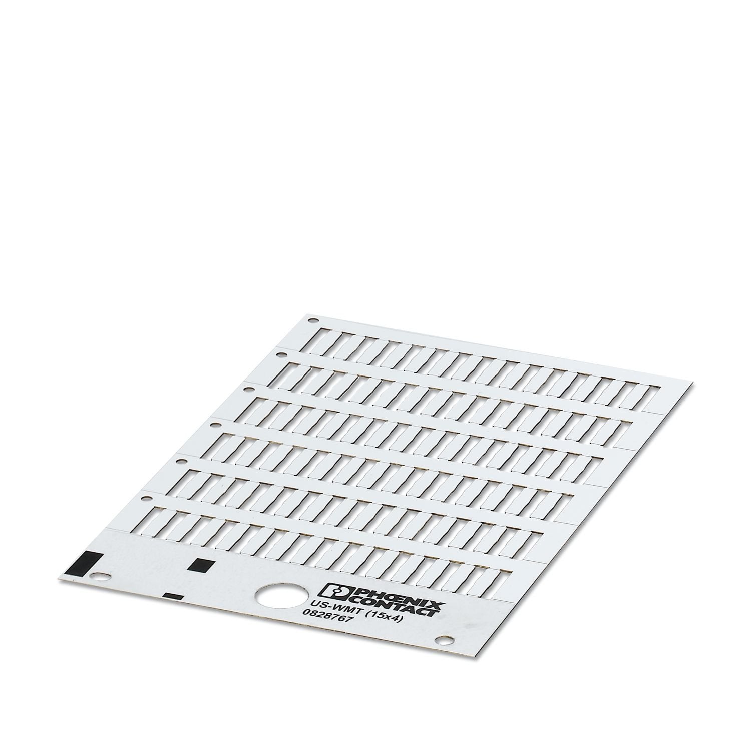 Cable marker, Card, white, unmarked, can be labeled with: BLUEMARK ID COLOR, BLUEMARK ID, THERMOMARK PRIME, THERMOMARK CARD 2.0, THERMOMARK CARD, THERMOMARK PRIME 2.0, cable diameter range: 0.6 ... 50 mm, mounting type: slide-on, Number of individual labels: 84, text field height: 4 mm, text field width: 15 mm