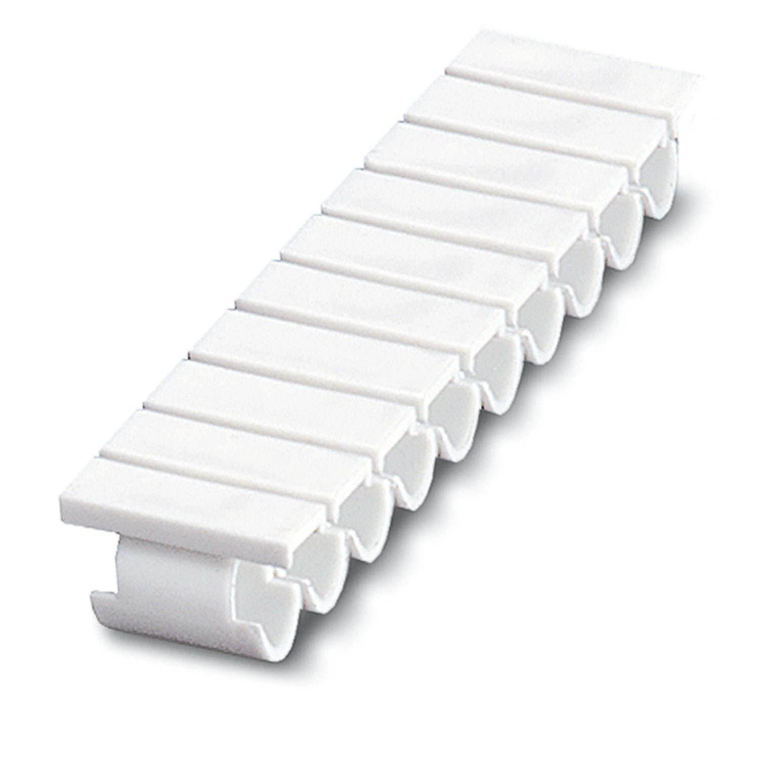 Cable marker, can be ordered: Strip, white, labeled according to customer specifications, cable diameter range: 1.5 ... 3.2 mm, mounting type: slide-on, Number of individual labels: 10, text field height: 10 mm, text field width: 4.5 mm