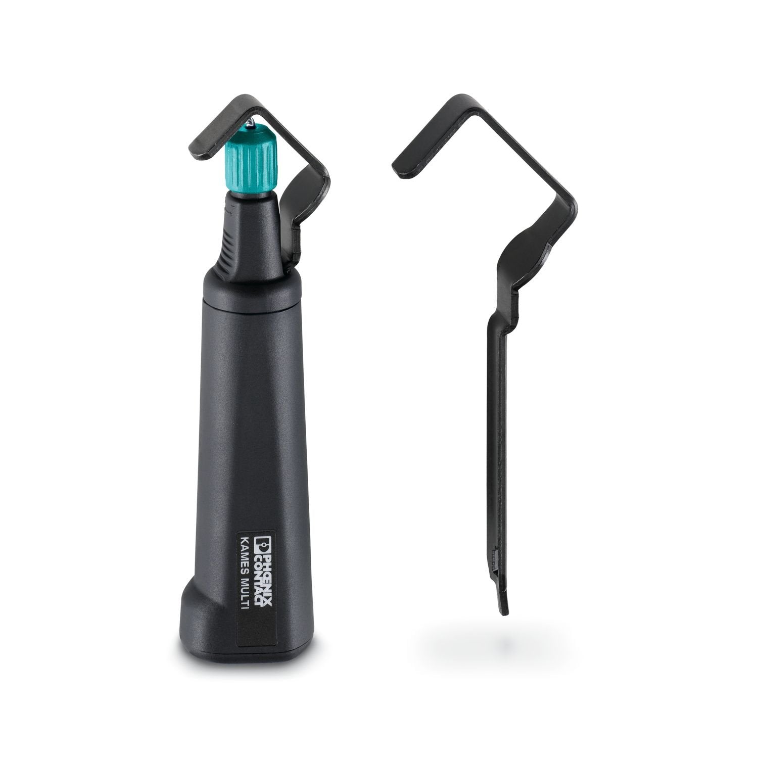 Stripping tool, for stripping cables of 4.5 mm ‑ 40 mm‑Ø, insulation thickness of up to 4.5 mm, pivoting blade for round, lengthwise, and spiral cuts