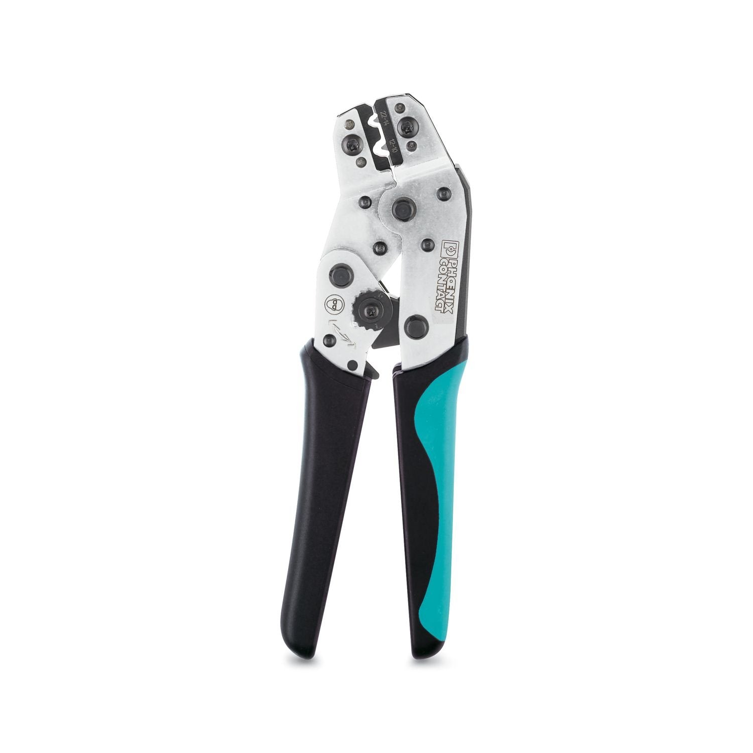 Crimping pliers, for uninsulated cable lugs, 0.34 mm 2 ... 6 mm 2 , indent crimp