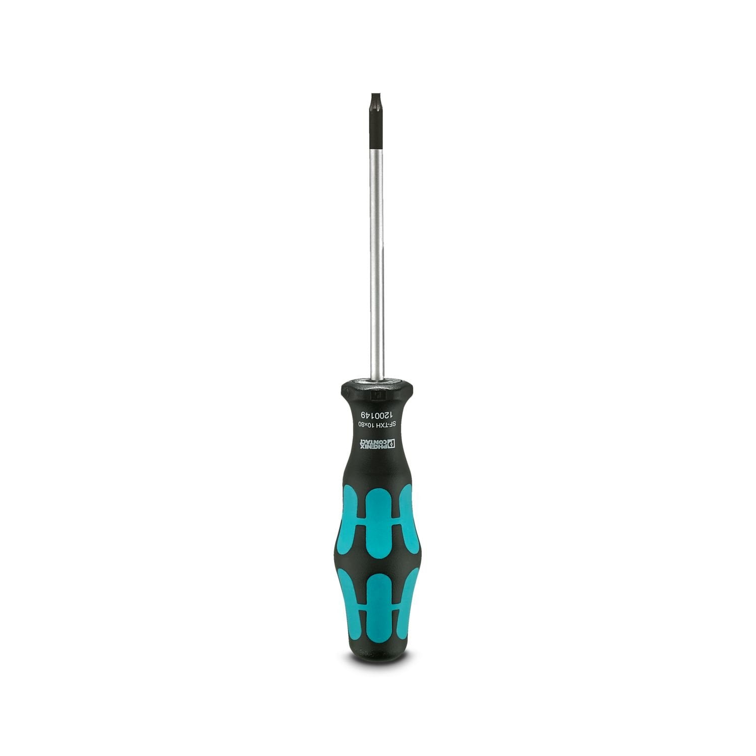 Screwdriver, Torx® with bore hole, TX 10 x 80, two-component handle