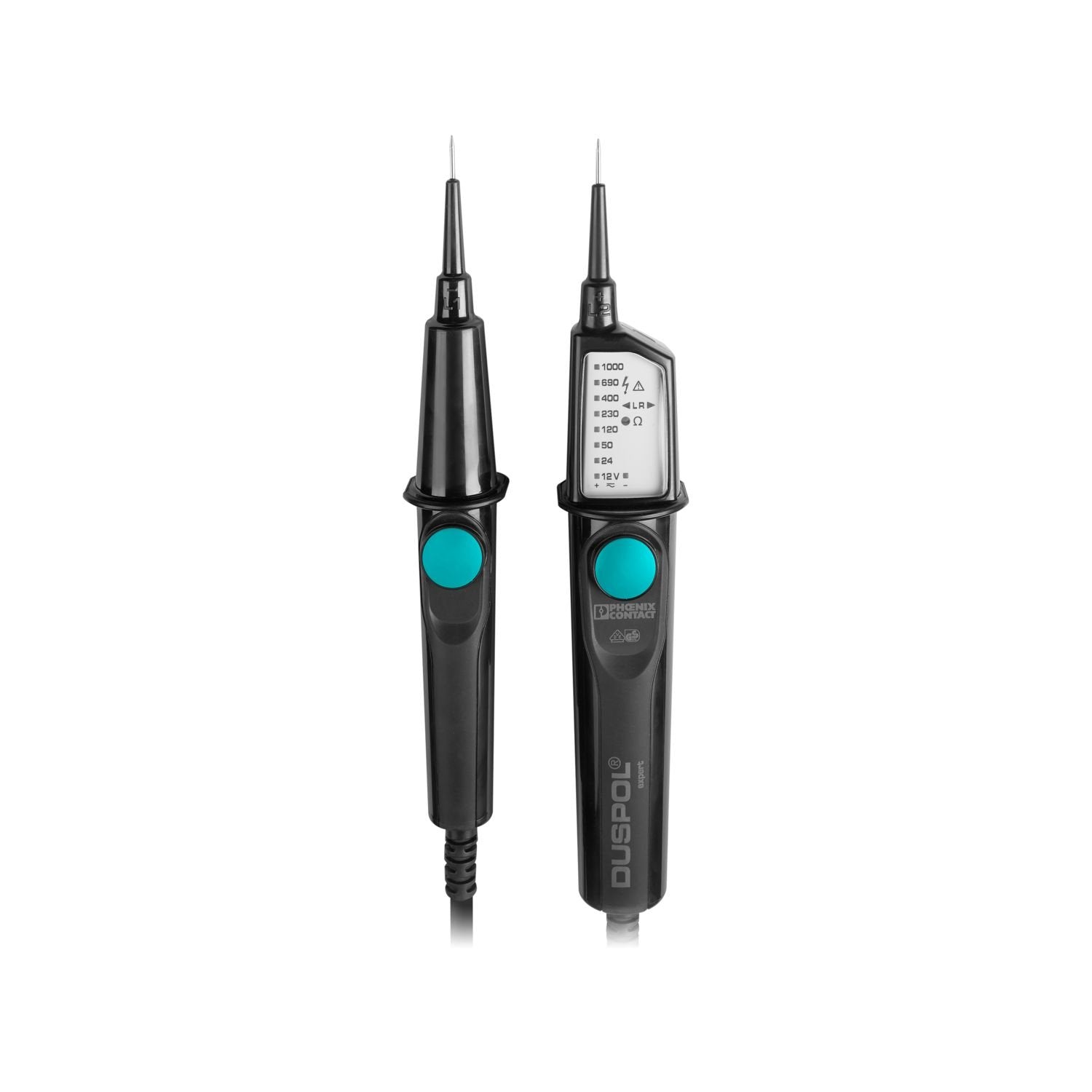 Voltage tester, for DC and AC voltages from 12 V to 1000 V AC/1000 V DC, IP65