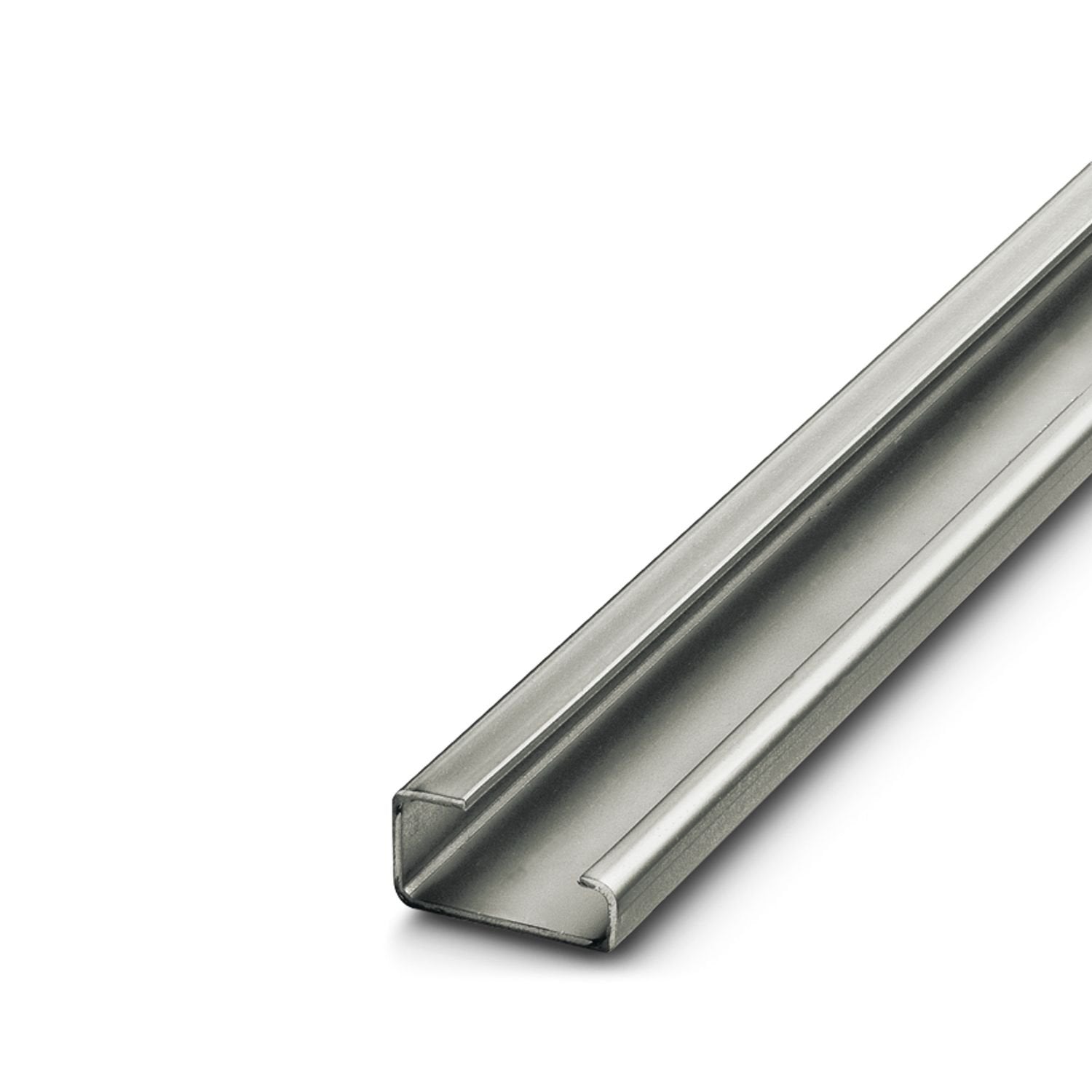 DIN rail, unperforated, as per customer specification: max. length: 2 m, acc. to EN 60715, material: Steel, galvanized, passivated with a thick layer, G profile, color: silver-colored