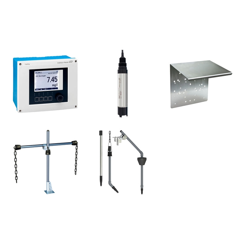 Dissolved oxygen measuring point for wastewater