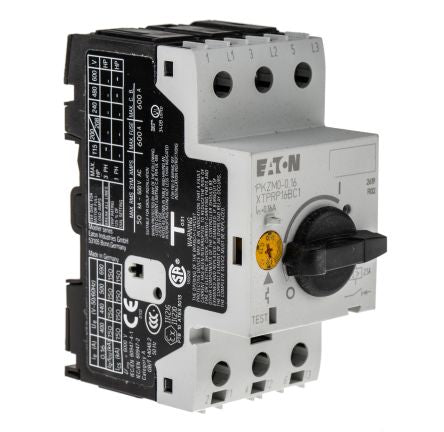 Eaton 0.1A, 0.16 A PKZM 0 Motor Protection Circuit Breaker, 690V ac, 55 °C, -25 °C