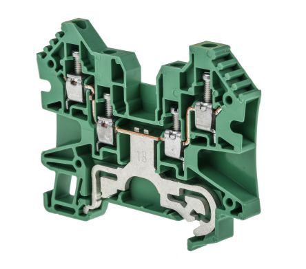 Allen Bradley 1492 Series Screw Terminal, 3-Way, 12AWG, 22 AWG Wire, 10A Screw Cage