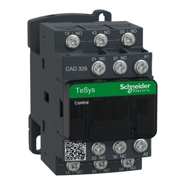 TeSys Deca control relay - 3 NO + 2 NC - <= 690 V - 100 V AC standard coil (TeSys Deca control relay) is a Schneider Electric product. Designed for reliable performance and long service life. Available across Iraq — contact us for pricing and delivery options.