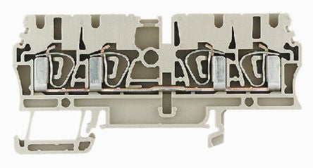 Weidmüller 1608580000 ZDU Series Feed Through Terminal Block Blue, 2.5mm², 1-Level, Clamp