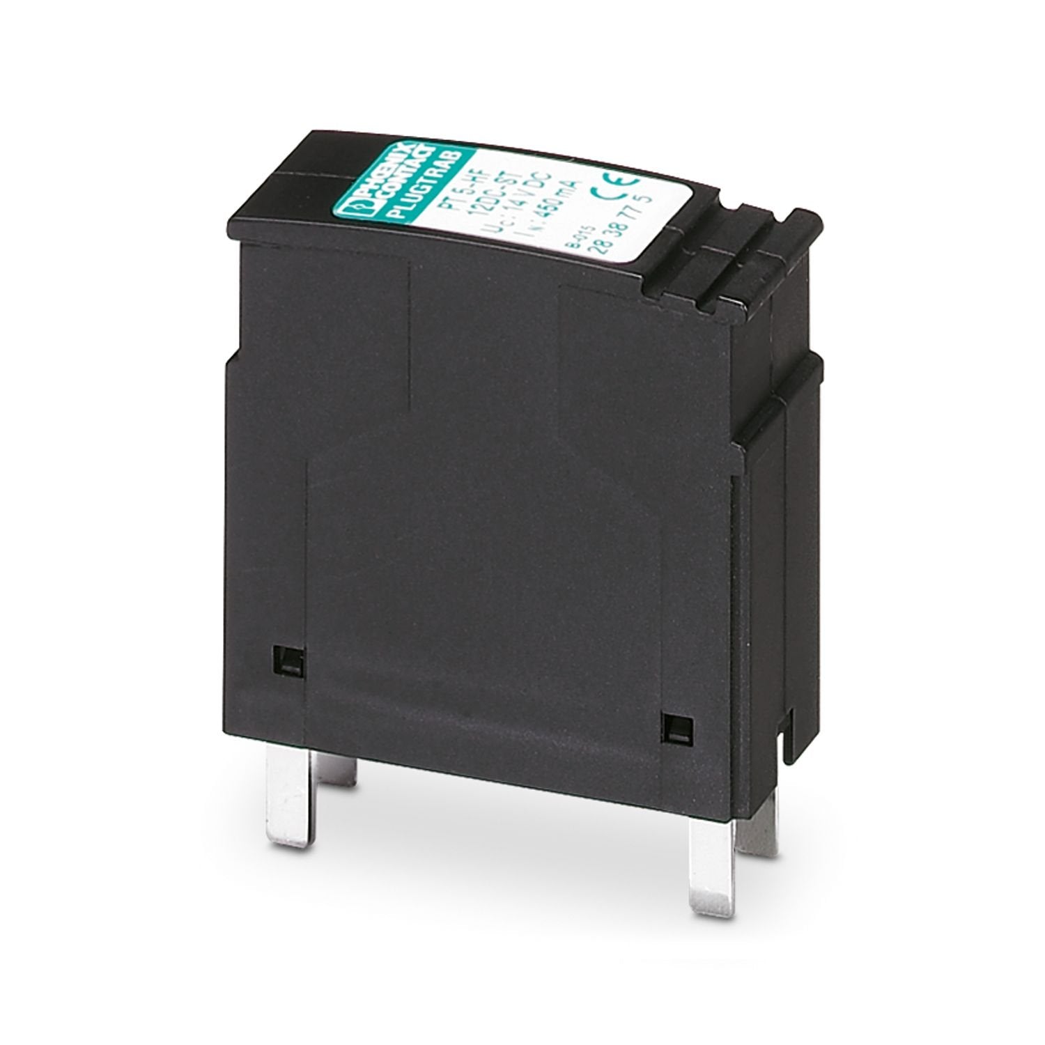Protective plug PT with HF protective circuit for 4 signal wires. Nominal voltage: 12 V DC
