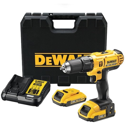 18V XR Compact Hammer Drill Driver - 2 X 2Ah