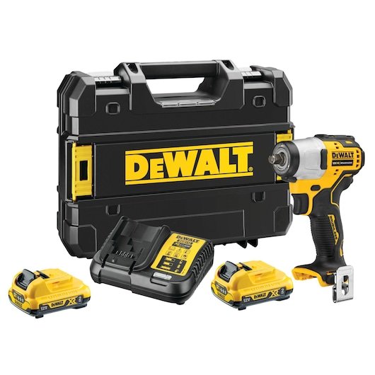12V XR Brushless Sub-Compact 3/8" Impact Wrench - 2 X 2Ah