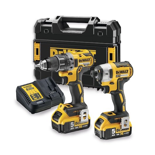 18V XR Brushless Twin Kit - 2 X 5Ah