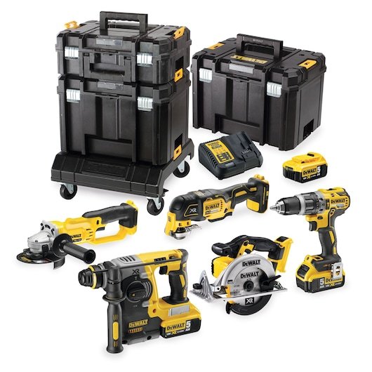 18V XR Kit (3 X 5 Ah) (6 pc)