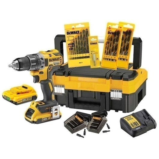 18V XR Brushless Drill Driver With Accessories - 2 X 2Ah