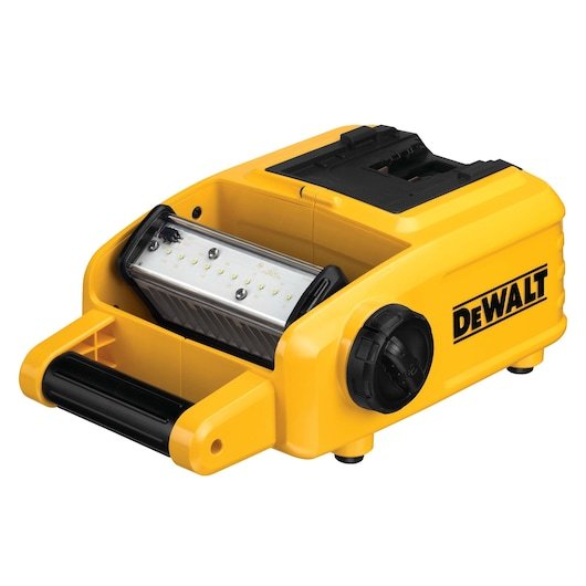 profile of right side of cordless LED worklight