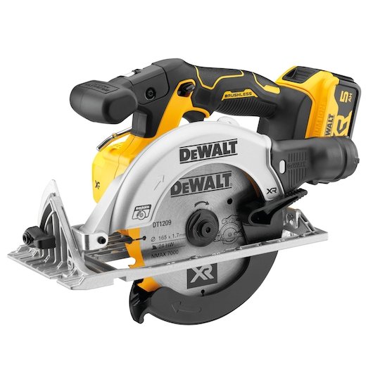 18V XR Brushless 165 mm Circular Saw - 2 x 5 Ah