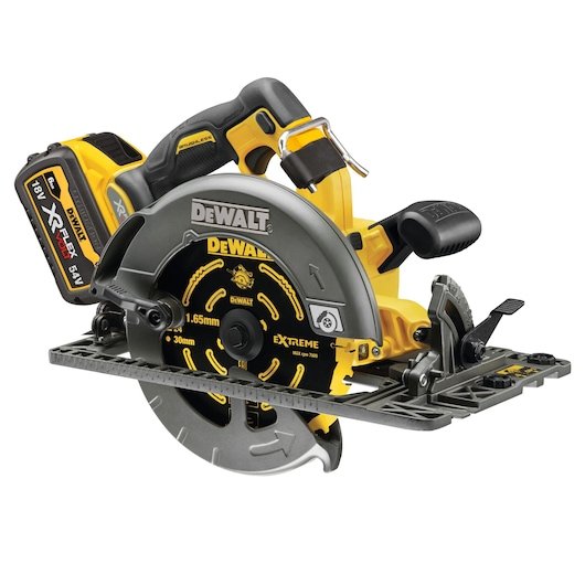 54V XR FLEXVOLT Rail Compatible Circular Saw (190 mm) (2 X 6 Ah)